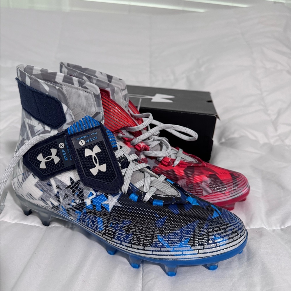 Under Armour Highlight MC "USA" Men's Football or Lacrosse Cleat. Size: 9.5
